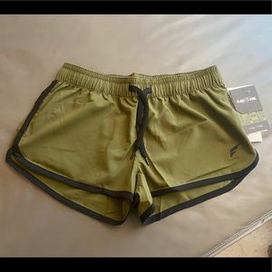 Flag Nor Fail exercise shorts, X-small, Army Green and Black